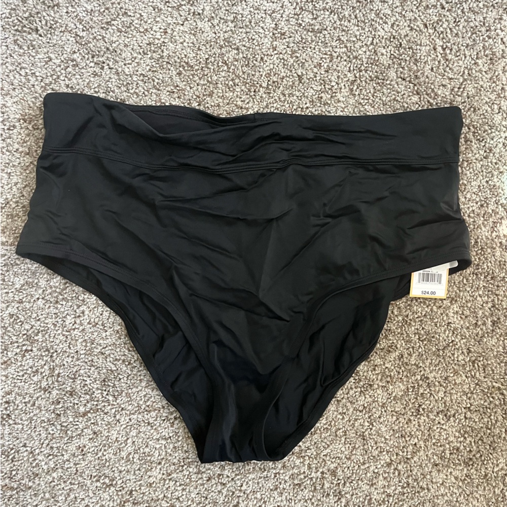 2/$25 NWT high rise full coverage Kona Sol bikini bottom - Size XL